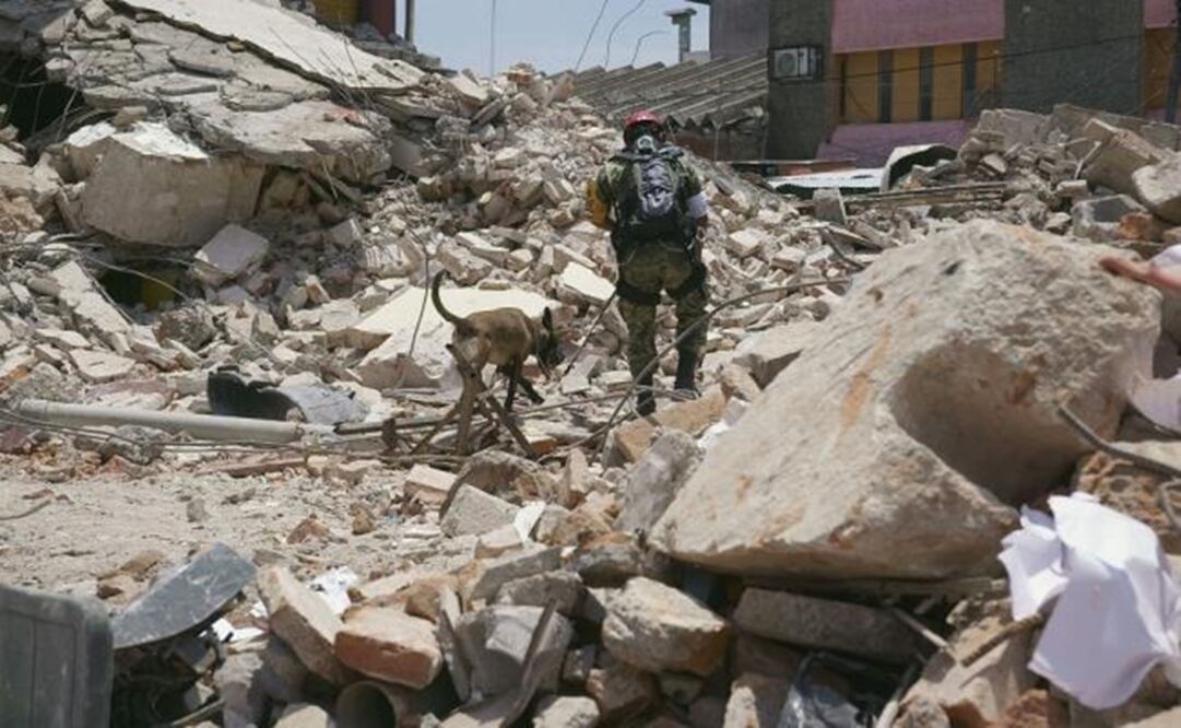 National Defense members continue the search & rescue efforts in Juchitlán, Oaxaca – Photo by David de la Paz/XINHUA
