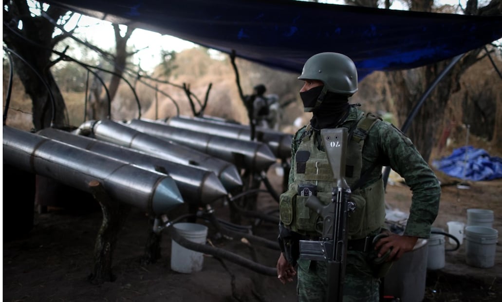 Dijo que en la zona hay presencia del Cártel Jalisco Nueva Generación, que tienen diversos laboratorios para elaborar drogas sintéticas como la metanfetamina y fentanilo. Foto: Diego Simón Sánchez/EL UNIVERSAL