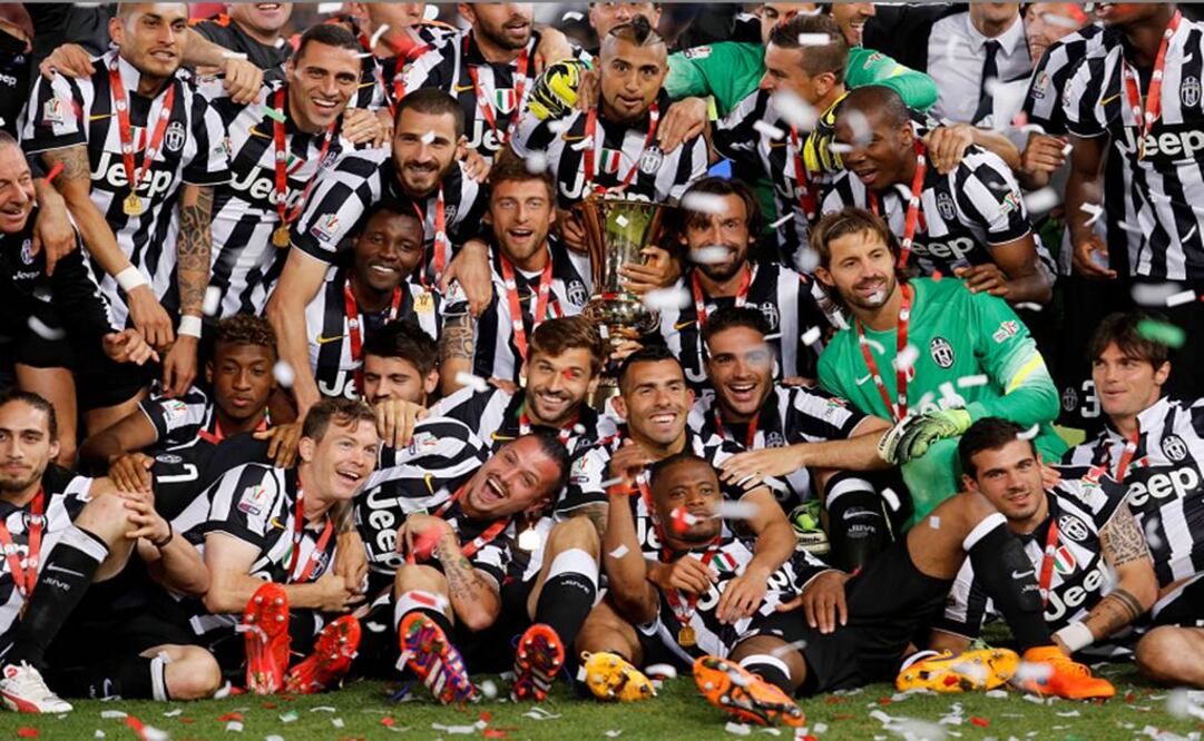 Juventus celebra la obtención del título. Reuters