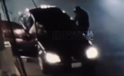 Difunden video de robo de auto en Ecatepec 