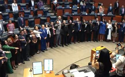 Rinden protesta en el Senado 25 magistrados del Tribunal de Justicia Administrativa palomeados por AMLO
