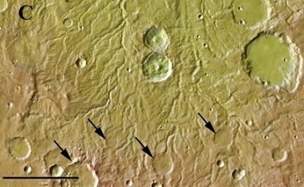 Marte registró fuertes lluvias que erosionaron su superficie