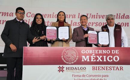 Llega a Hidalgo pensión universal del Bienestar para personas con discapacidad