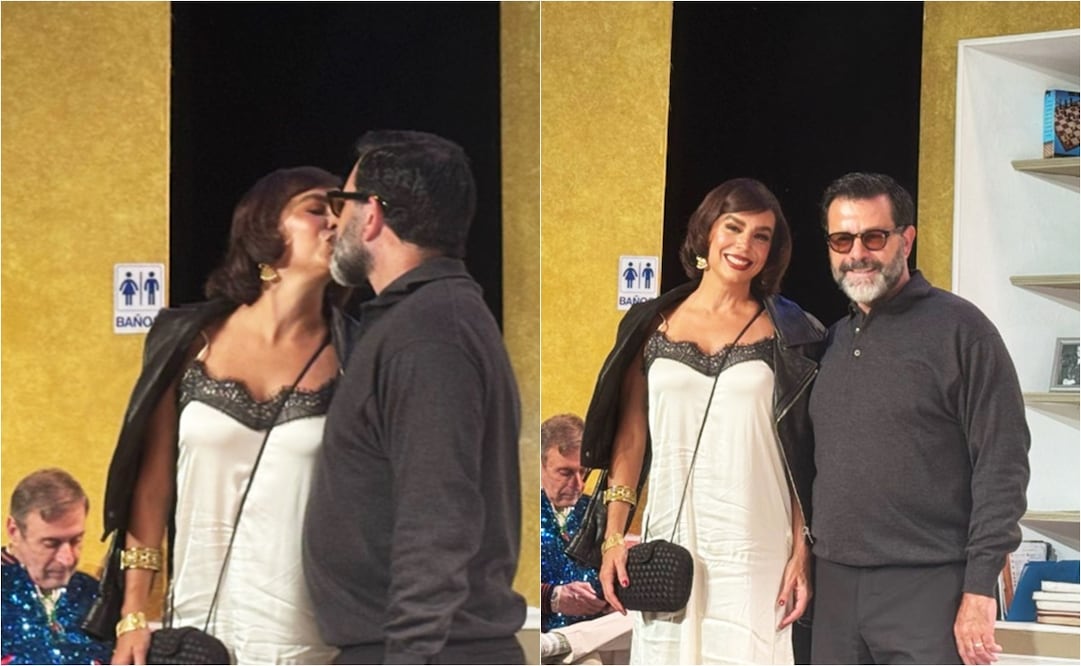 Biby Gaytán y Eduardo Capetillo, invitados de honor en la develación de la placa de "TOC TOC", por permanecer 15 años en cartelera. 
Foto: EL UNIVERSAL / César González