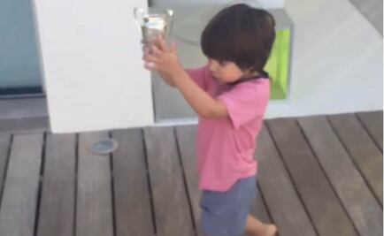 Milan, el hijo de Shakira, mete gol y levanta la copa 