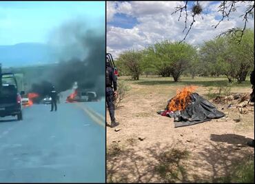 Tras bloqueos carreteros, desmantelan un campamento del crimen organizado en Zacatecas