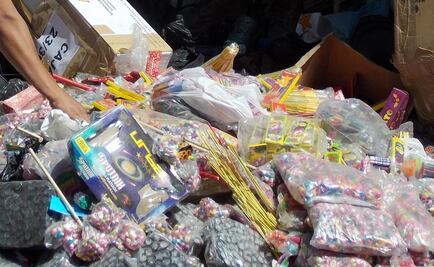 Decomisan más de 2 mil kilos de pirotecnia en la Merced