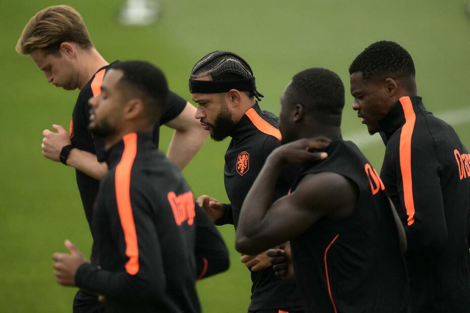 Selección de Países Bajos en entrenamiento, durante la Fase de Grupos del Mundial de 2026 - Foto: AFP