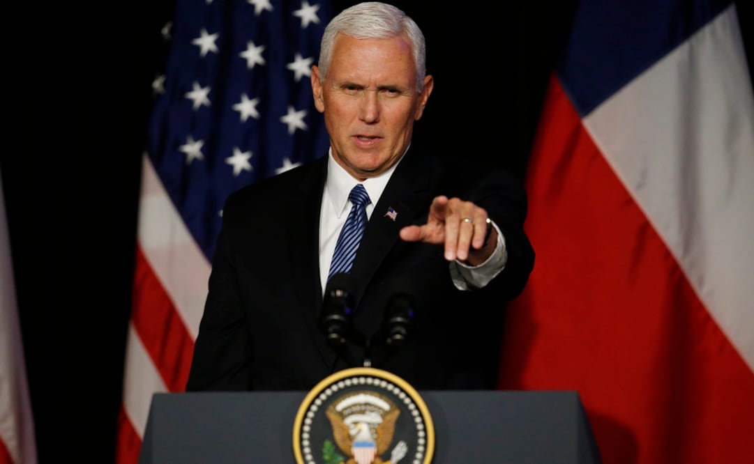 El vicepresidente de EE.UU., Mike Pence, participa del aniversario 100 de la Cámara Chileno Norteamericana de Comercio (Foto: EFE)
