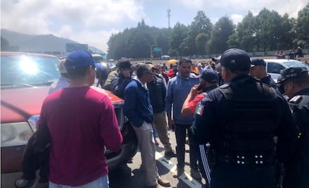 Por bloqueo en la México-Toluca se retrasa asamblea de Adán Augusto en la capital del Edomex