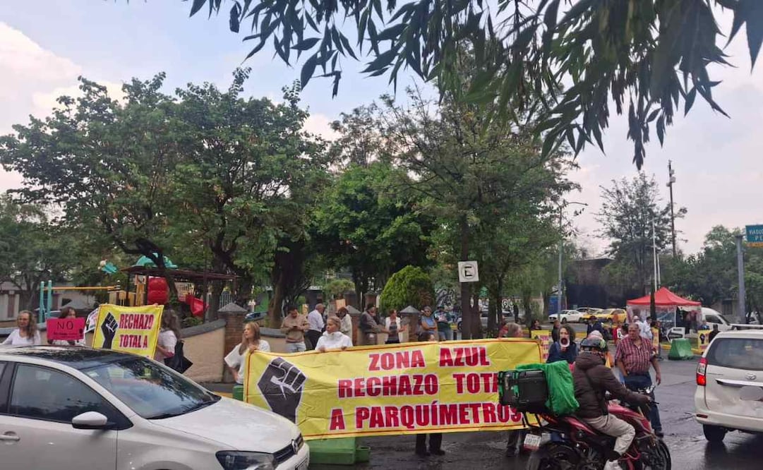 El rechazo vecinal persiste para la instalación de parquímetros en la Zona Azul. Foto: Especial