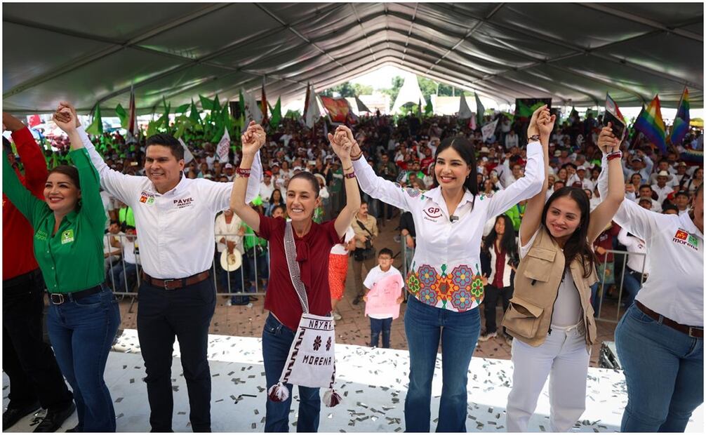 Claudia Sheinbaum en Tepic, Nayarit. Foto: Diego Simón/EL UNIVERSAL