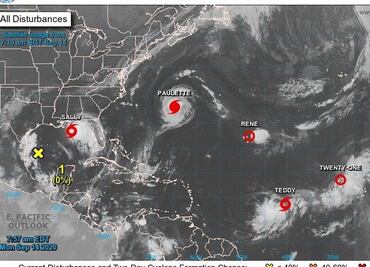 Huracán “Paulette” toca tierra en las Bermudas; se fortalece a categoría 2