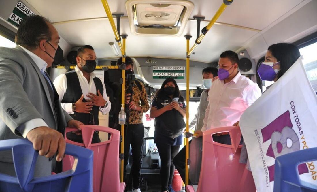 La alcaldesa, Karla Fiesco, señaló la importancia de que las empresas transportistas colaboren para crear estrategias que ayuden a disminuir los índices de violencia hacia las mujeres en el municipio. Foto: Especial