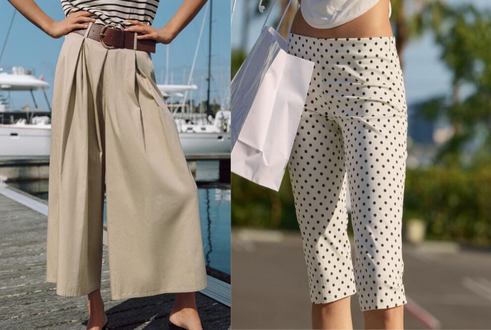 Los pantalones culotte y capri acaparan las miradas esta temporada. Foto: Zara