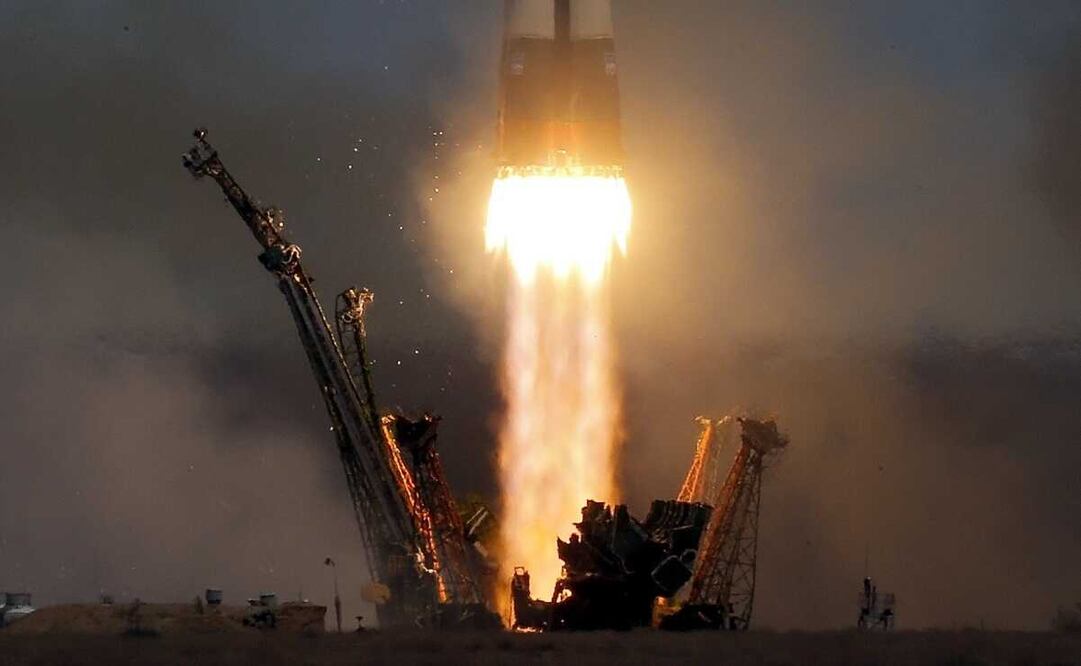 Nave espacial Soyuz MS-04. Foto: EFE / Sergei Ilnitsky, archivo