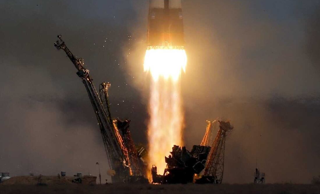 Nave espacial Soyuz MS-04. Foto: EFE / Sergei Ilnitsky, archivo