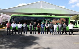 Brugada inaugura nuevas rutas de RTP en Milpa Alta; anuncia que comprarán 500 unidades más