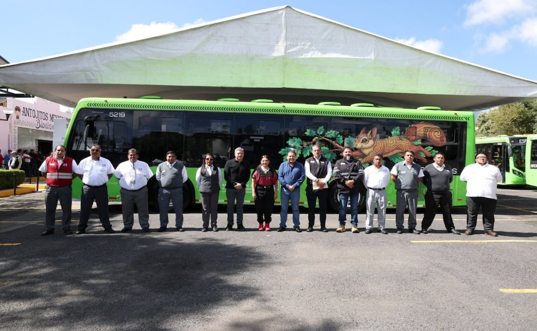 Brugada inaugura nuevas rutas de RTP en Milpa Alta. Foto: Especial