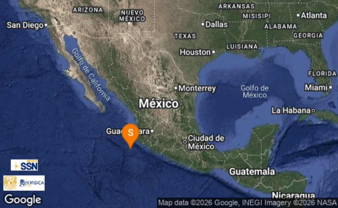 Sismo magnitud 4.0 frente a Cihuatlán, Jalisco; no se reportan daños. Foto: Especial