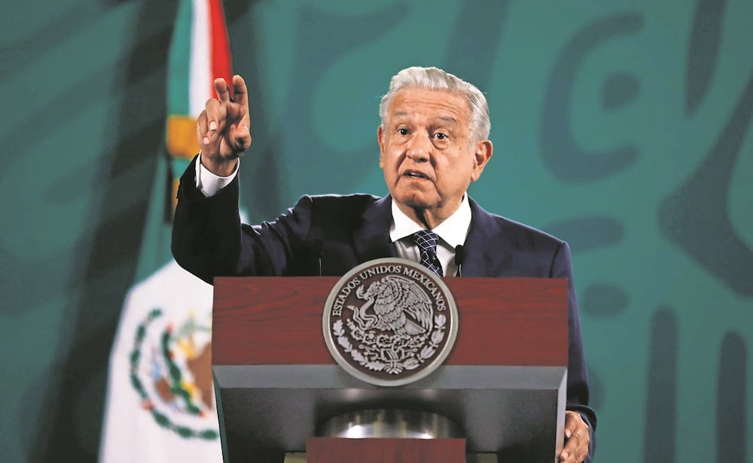 El Presidente dijo estar seguro de que la UNAM se derechizó en el periodo neoliberal. Foto: Diego Simón. El Universal