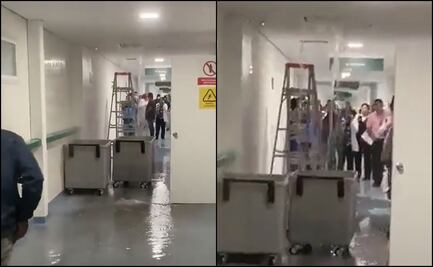 Tras lluvia, se inunda nuevo hospital del IMSS en Cuautlancingo, Puebla: VIDEOS