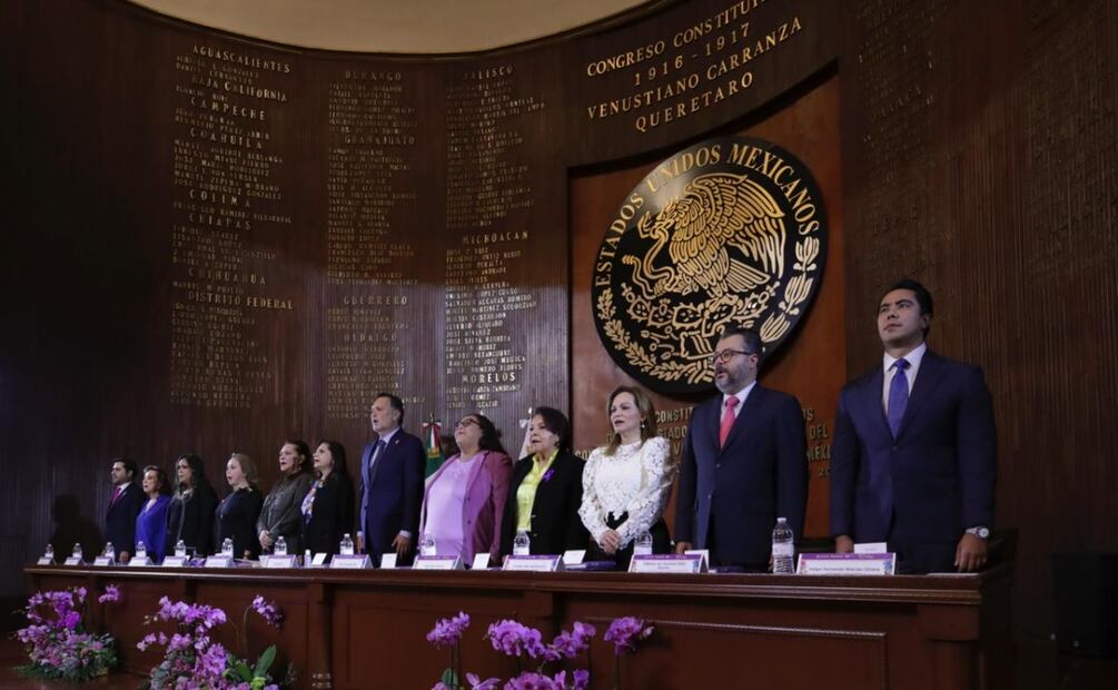 Magistrada presidenta del TEPJF Mónica Soto reconoce avances en derechos políticos de las mujeres (17/10/2025). Foto: Especial