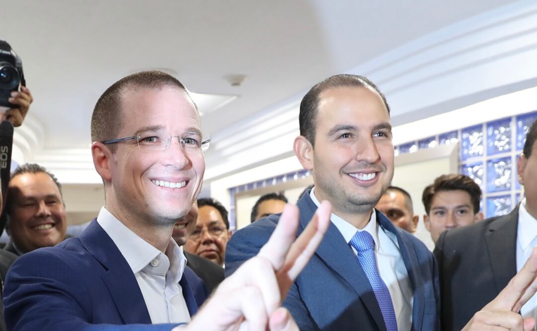 Marko Cortés aparece en compañía de Ricardo Anaya. Foto: Archivo/El Universal