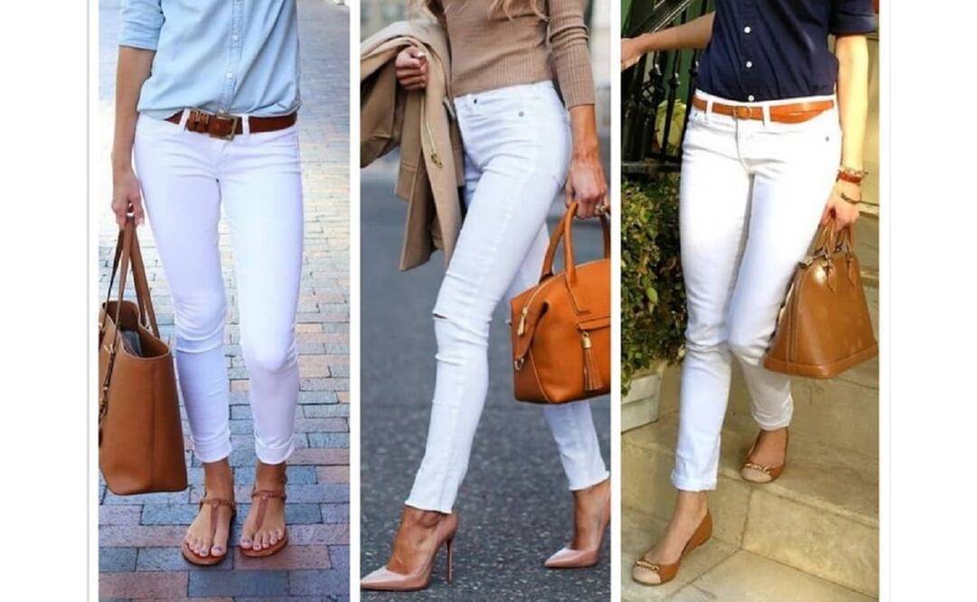 El pantalón blanco nunca pasará de moda porque es perfecto para tanto para los looks formales como para los casuales / Foto: Instagram@inspiraelegancia