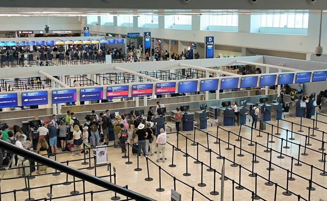 Actualiza ASUR cifra de vuelos cancelados en Aeropuerto Internacional de Cancún. Foto: Adriana Varillas - EL UNIVERSAL