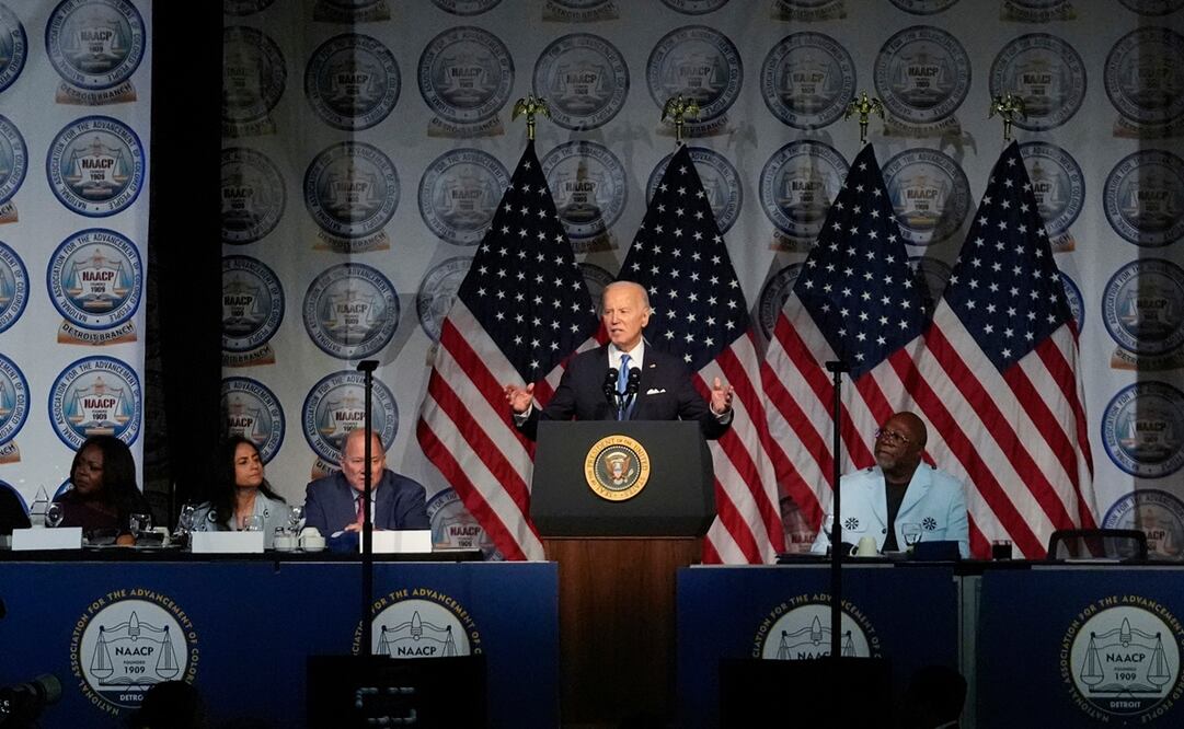 Si bien hace cuatro años el 87% de los hombres afroamericanos votaron por Joe Biden, ahora solo un 57% planea hacerlo, según una encuesta del diario Wall Street Journal. Foto: AP/Paul Sancya