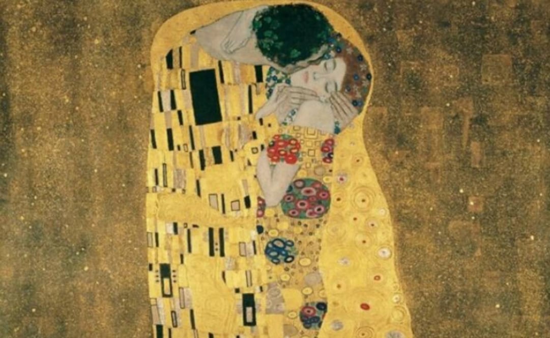Imagen del cuadro de Gustav Klimt "El beso". Foto: EFE