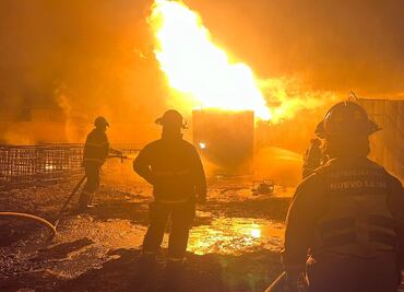 Fuerte incendio provoca movilización en Escobedo, NL; se desconoce si hay lesionados