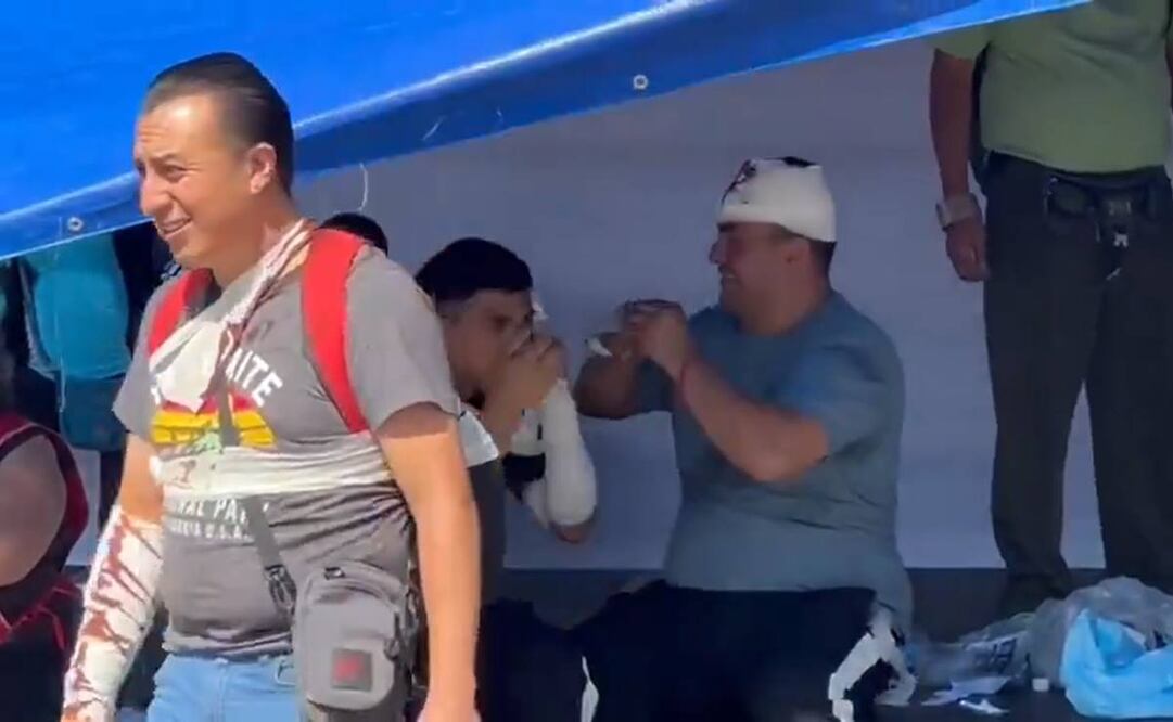 Enfrentamiento. Foto: Captura tomada de video de Twitter @mauriciotabe