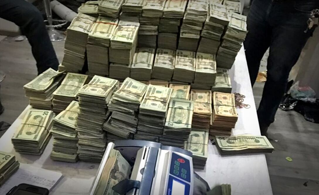 Decomiso de dólares. Foto: especial