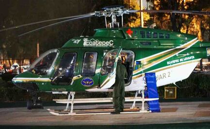 Cae niño de tercer piso en inmueble de Nezahualcóyotl; fue trasladado en un helicóptero a la CDMX