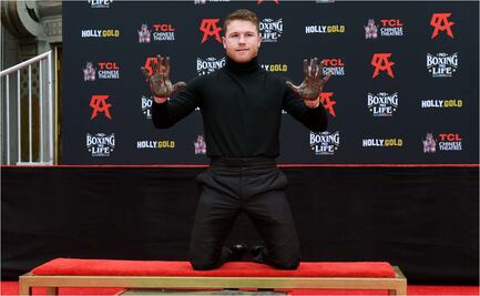 'Canelo' Álvarez inmortaliza sus huellas en Hollywood