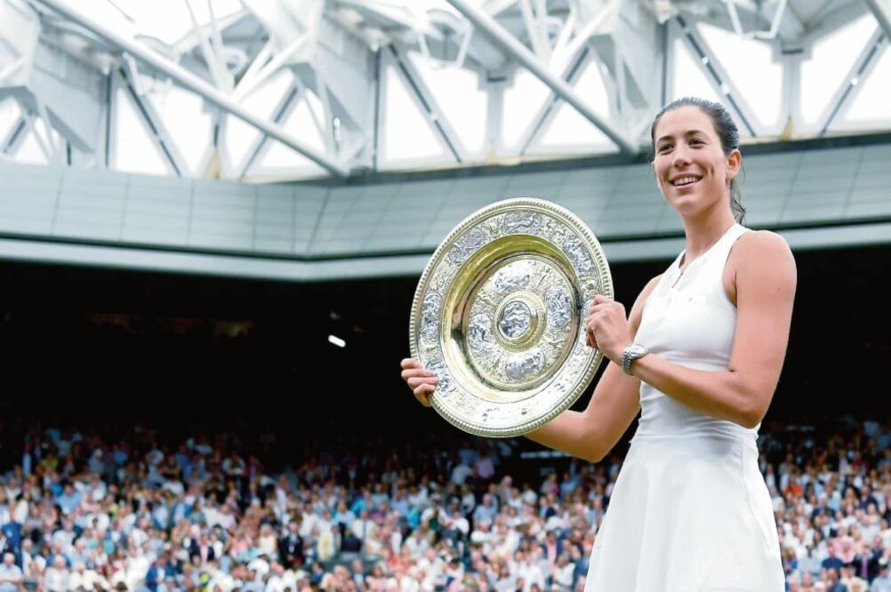 Cuatro títulos acumula Garbiñe en su carrera, pero dos son en grandes. FOTO: JIN YU. XINHUA