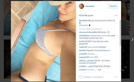 Así luce Bar Refaeli a cinco meses de embarazo