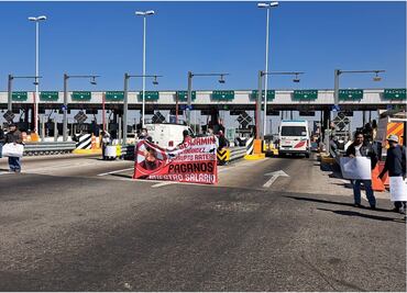 Trabajadores sindicalizados de Ecatepec toman tres casetas por falta de pagos