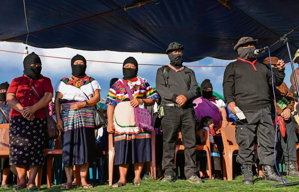 Integrantes del Ejército Zapatista de Liberación Nacional (EZLN). Foto: Archivo / AFP