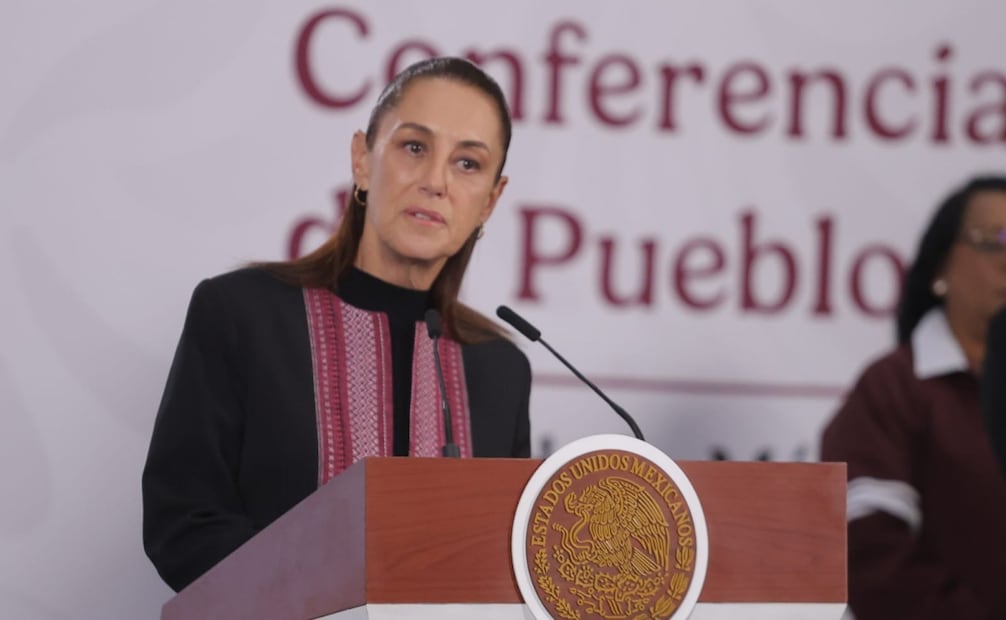 Conferencia de prensa de la presidenta Claudia Sheinbaum Pardo en Palacio Nacional el 15 de abril de 2026. Foto: Gabriel Pano / EL UNIVERSAL