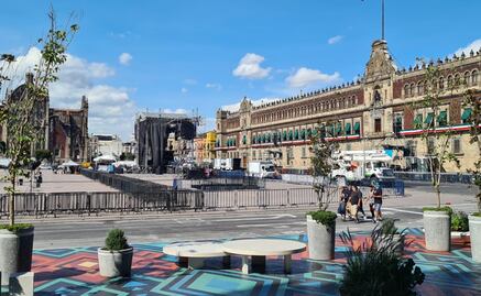 Alistan actividades en el Zócalo capitalino para la ceremonia del Grito de Independencia