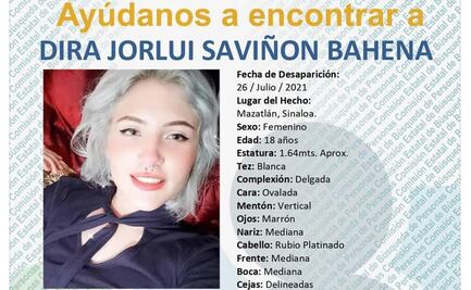 Dira Jorlui abordó un taxi al salir de trabajar y ya no llegó a su casa en Sinaloa