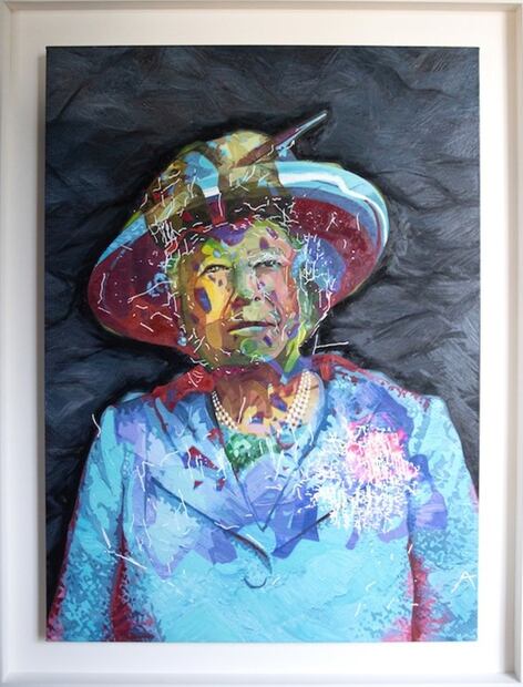 Ai-Da, la artista robot devela su primer retrato de la reina Isabel II