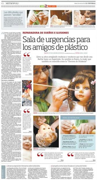 El hombre que revive muñecas