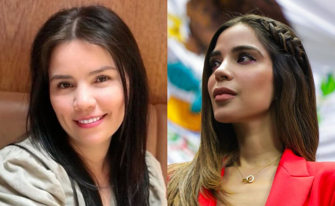 Karla Estrella (izquierda) fue incluida en el registro de agresores en violencia de género hasta 2027 por haber cuestionado en X presunto nepotismo de Diana Karina Barreras  (derecha). Foto: Especial