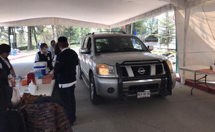 Sin filas ni contratiempos, vacunan en auto a 2 mil 250 adultos mayores en Huixquilucan