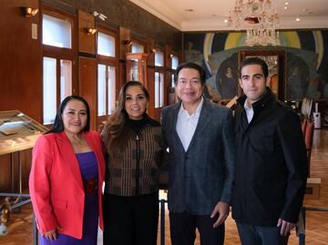 Mara Lezama revisa con Mario Delgado proyectos de infraestructura y mejora educativa en Quintana Roo