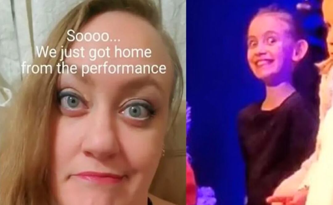 La reacción de la madre al ver la "sonrisa" que su hija le regaló. FOTO: TikTok